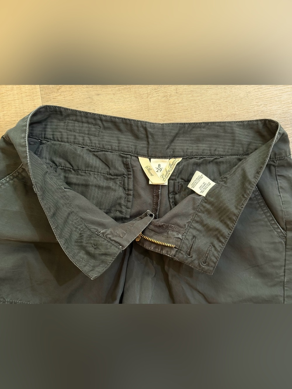 Lucky Brand by Gene Montesano Vintage Black Casual Cotton Shorts Size 8 Y2K - Picture 13 of 14